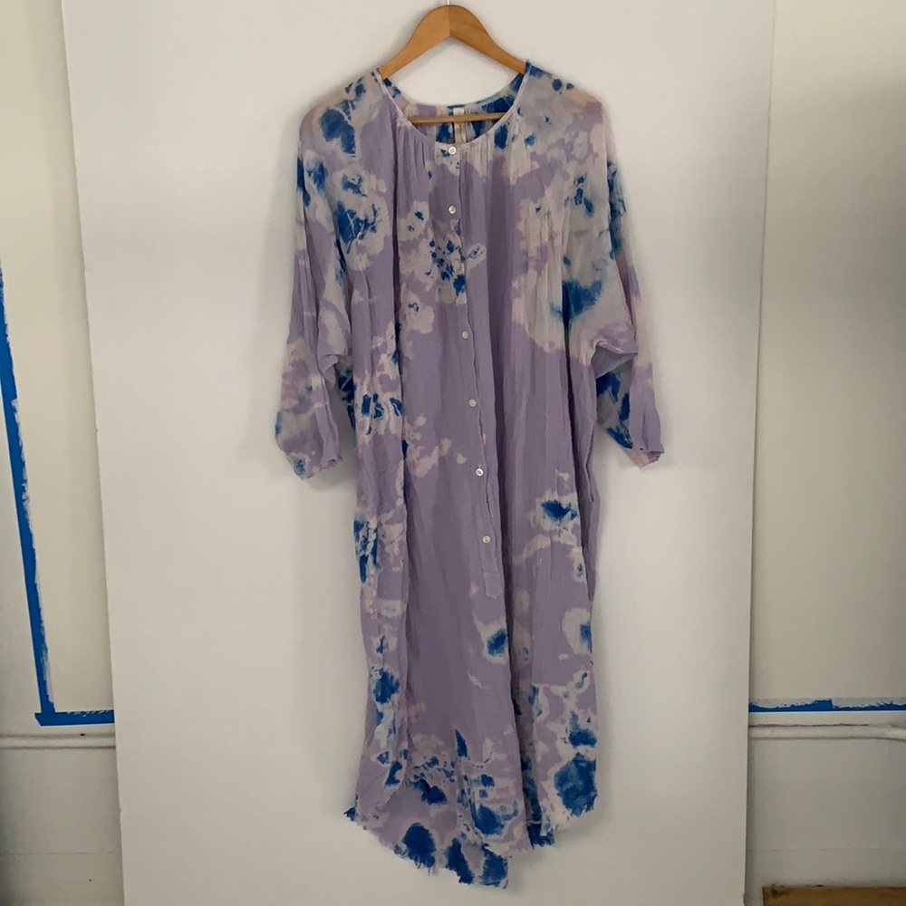 Raquel Allegra Tie-Dyed Gauze Maxi Dress!